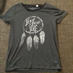 “Live Your Life” American Eagle Tee